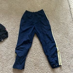 Navy Blue and Cream Track Pants